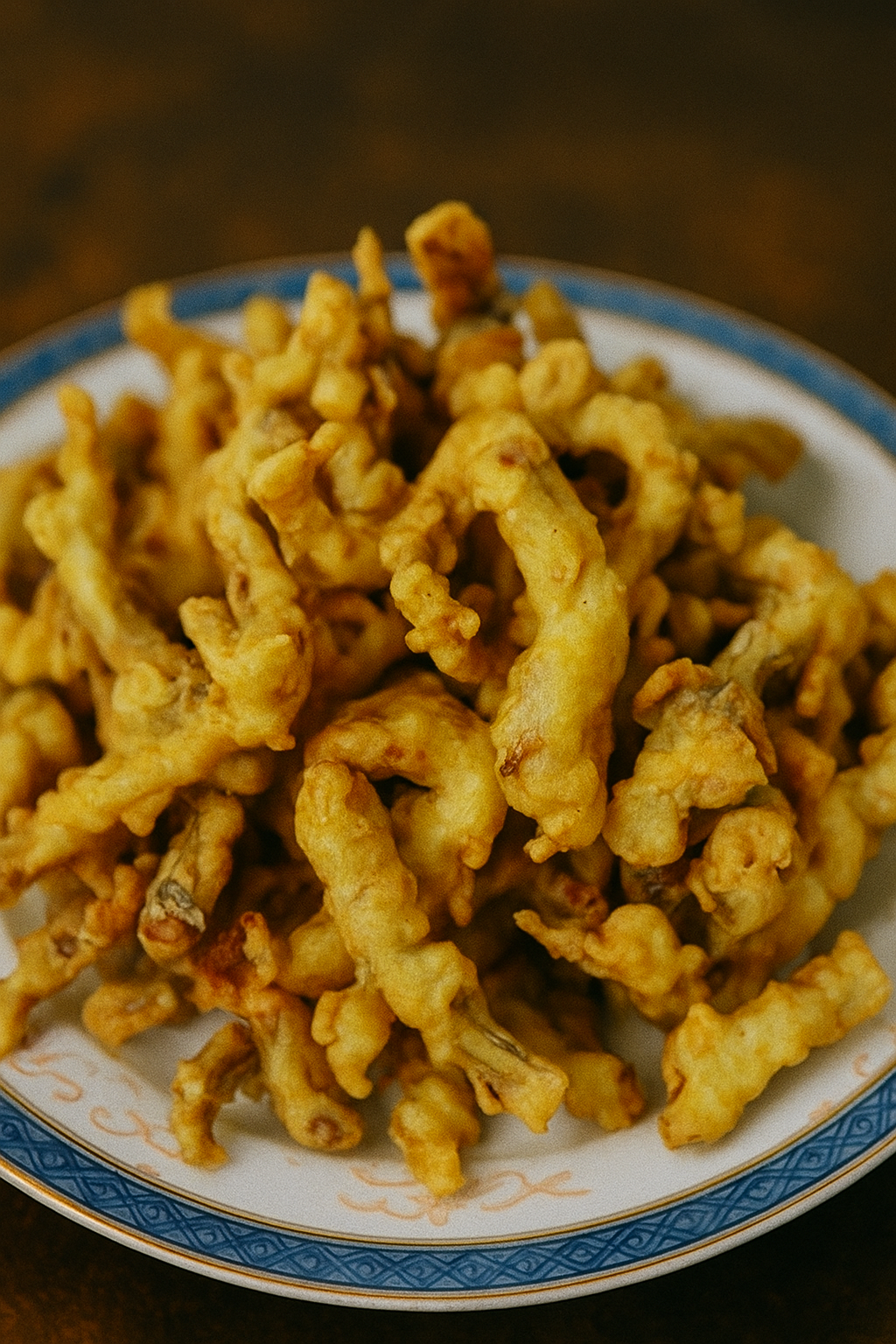 Вешенки в кляре(теплый салат)