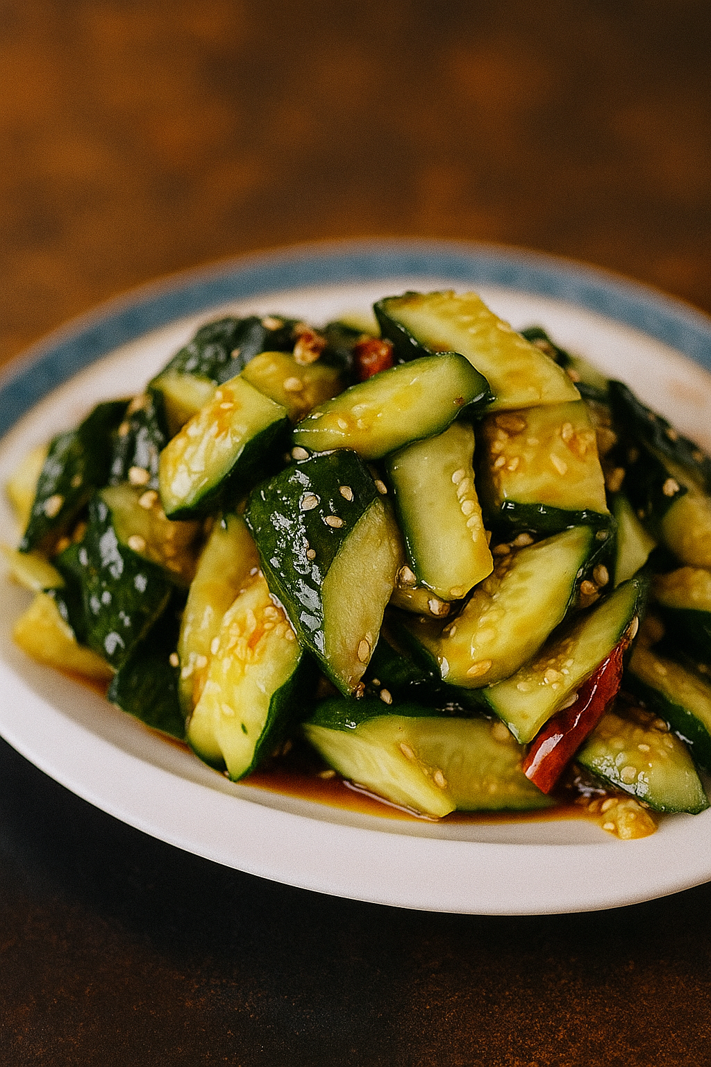 Огурцы в чесночном соусе