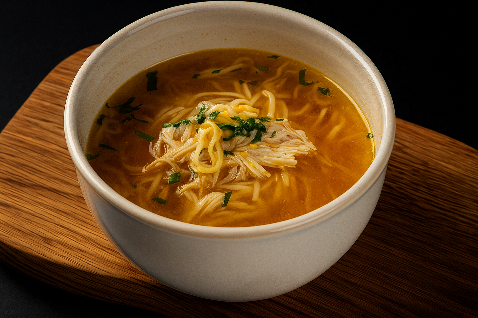 Куриный суп лапша