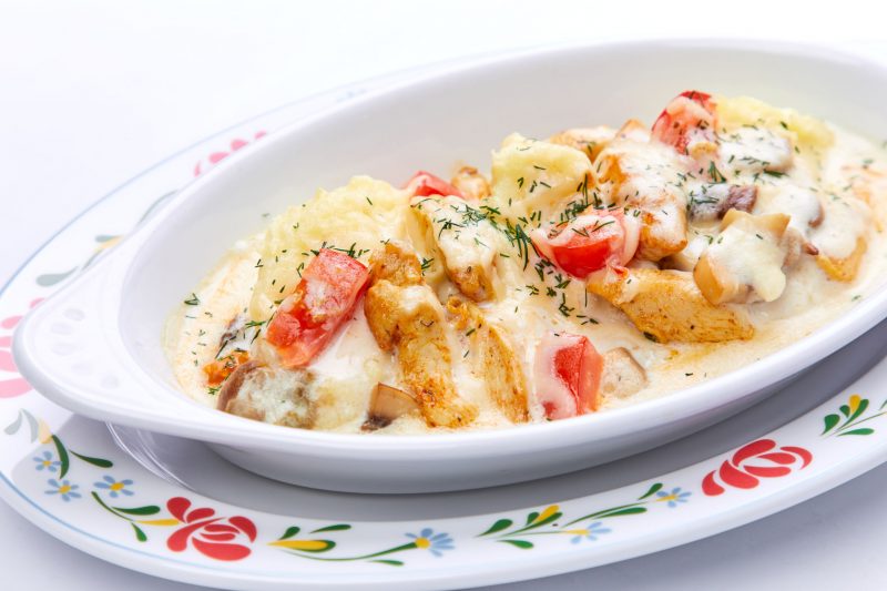 Куриная грудка с овощами